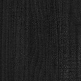 vidaXL Vrtno cvetlično korito črno 70x70x70 cm trdna borovina | Shoptok.si