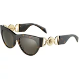 Versace Sunčane naočale '4440U 56 108/3' konjak / tamno smeđa / zlatna
