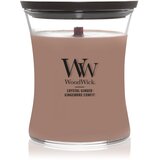 WoodWick Crystal Ginger dišeča sveča z lesenim stenjem 275 g Cene