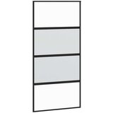 vidaXL klizna vrata s priborom 102,5x205 cm kaljeno staklo i aluminij | shoptok.hr
