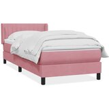Box Spring krevet s madracem ružičasti 90x210 cm samt | shoptok.hr
