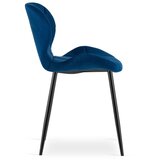 Mango stolica - tamnoplavi baršun / crne noge x 1 | shoptok.hr