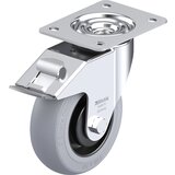 Blickle Vrtljivo kolo iz jeklene pločevine LE-POES-FI-SG, kolo s Ø 150 mm, nosilnost 280 kg, mere ploščice 140 x 110 mm | Shoptok.si