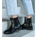 Gemre Black Decorated Ankle Boots Arlesa | Shoptok.si