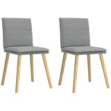 vidaXL Jedilni stoli 2 kosa svetlo sivo blago | Shoptok.si