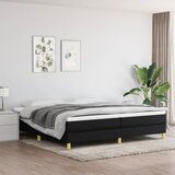 The Living Store Posteljni okvir črn 200x200 cm blago - Box Spring Posteljni Okvir, (21517920) Cene