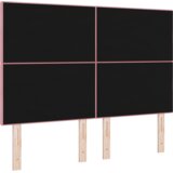 LED glava kreveta S LED lampica Ružičasta 160 cm Poliester | shoptok.hr