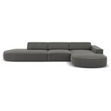 Micadoni Home Kutna garnitura od sivog baršuna (desni kut) Jodie - Cijene