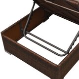  Vrtna sedežna garnitura z blazinami 3-delna poli ratan rjava, (20680026) | Shoptok.si