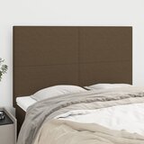  Uzglavlje tamnosmeđe 144x5x118/128 cm tkanina | shoptok.hr