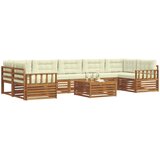  Set vanjskih sofa 8 kom. Prirodna i krem | shoptok.hr