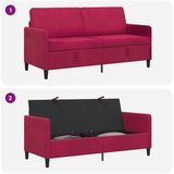 SOFA s pohranom Vinska crvena 172 x 78 x 87 cm Poliester | Shoptok.si