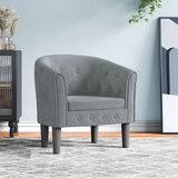 vidaXL fotelj temno siv žamet | Shoptok.si