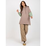 RUE PARIS Sweatshirt-RV-BL-8232.27X-dark beige | Shoptok.si