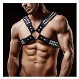 INTOYOU BDSM LINE BDSM Line Adonis Chest Bondage Harness for Men Vegan Leather Black