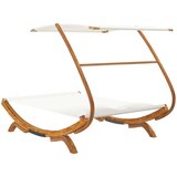 Vanjski Zunanja postelja s streho 165x203x138 cm trden les krem, (20764812) | Shoptok.si