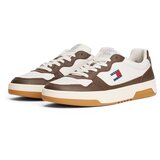Tommy Jeans Niske tenisice 'ESS' mornarsko plava / cappuccino / klasično crvena / bijela | shoptok.hr