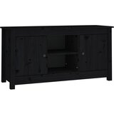 Maison Chic TV omarica - TV enota - Televizijska omarica črna 103x36,5x52 cm trdna borovina, (21701064) | Shoptok.si