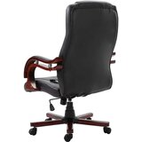  Pisarniški stol črno umetno usnje, (20624552) | Shoptok.si