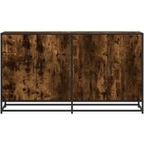 vidaXL Komoda dimljeni hrast 134x35x76 cm inženirski les | Shoptok.si