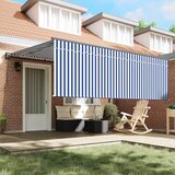  Skrovita tenda Plava i bijela 400 × 300 cm Poliester i aluminij | Eponuda.ba