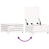  5-dijelni set vrtnih sofa bijeli od masivne borovine | shoptok.hr