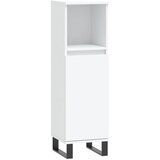 Maison Chic Kopalniška omarica - Kopalniški kabinet bela 30x30x100 cm inženirski les, (21794373) | Shoptok.si