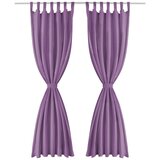 Furnova Zavese iz mikro satena 2 kosa z zankami 140x245 cm lila barve, (21918505) | Shoptok.si