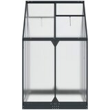 Vrtni staklenik s vratima Antracit 183,5 x 123 x 207 cm | shoptok.hr