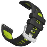 INF Silikonski dvobarvni pašček za uro, združljiv z Garmin Forerunner 55 Black+Green, (5000382671) Cene