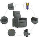  Masažni naslonjač od tkanine tamnosivi | shoptok.hr