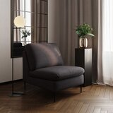 Rodier Črn fotelj iz tkanine bouclé Belle – | Shoptok.si