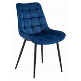  BERA stolica - tamnoplavi baršun / crne noge x 4 | shoptok.hr