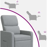  Fotelja s nagibom Svjetlosiva Tkanina | shoptok.hr