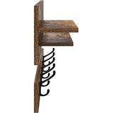  Vješalica za kapute na zidu Dimljeni hrast 90 x 15 x 36 cm | shoptok.hr
