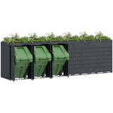  Skladištenje kanti za 6 kanti Antracit 408 x 77 5 x 121 5 cm | shoptok.hr