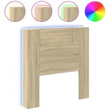vidaXL Omarica za vzglavje postelje LED sonoma hrast 100x16,5x103,5 cm, (21059168) Cene