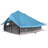 vidaXL Tipi šator 20-osobni Plava Poliester i čelik - Plava 20 osoba | shoptok.hr