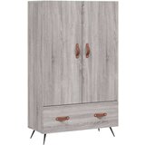 vidaXL Visoka omara siva sonoma 69,5x31x115 inženirski les | Shoptok.si