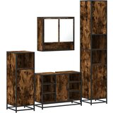 vidaXL 4-dijelni set kupaonskog namještaja boja hrasta drveni | shoptok.hr