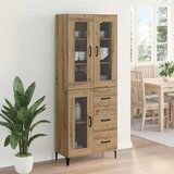  Highboard Umjetnički hrast 69,5 x 34 x 180 cm Konstruirano drvo | shoptok.hr