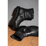 Ducavelli Rock Men's Genuine Leather Lace-Up Shearling Boots, Harley Boots.