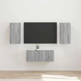 Komplet TV omaric 6 pcs Siva Sonoma Konstruiran les - - Siva - 96.31 - 98 x 31 x 29,5 cm - 2025-vidaXL-Uvoz_2