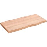 vidaXL Mizna plošča svetlo rjava 80x40x4 cm obdelana trdna hrastovina Cene