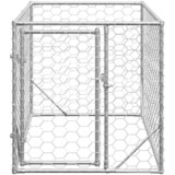  pseći boks s vratima 2x1x1 m pocinčani čelik | Eponuda.com