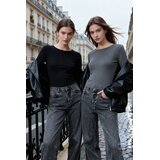 TRENDYOLMILLA ženska bluza model TWOAW25BZ00061, Crna-Antracit-Multikolor | Eponuda.com