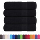  Kopalne brisače 4 kos črna 100x150 cm 360 g/m² 100% bombaž | Shoptok.si