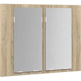  LED kupaonski ormarić s ogledalom boja hrasta 60x12x45 akrilni | shoptok.hr