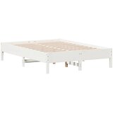  Okvir kreveta bez madraca bijeli 140 x 190 cm masivna borovina | shoptok.hr