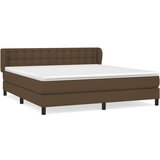  Box spring postelja z vzmetnico temno rjava 180x200 cm blago, (20894634) | Shoptok.si